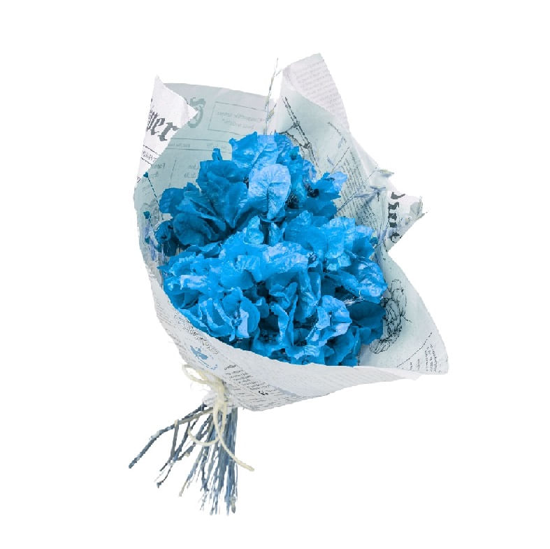Buquê de Flores Desidratadas P Azul Amanda Flores