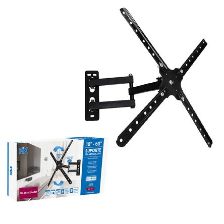 Suporte TV Tri-Articulado 10" a 60" PX11 Preto Pix