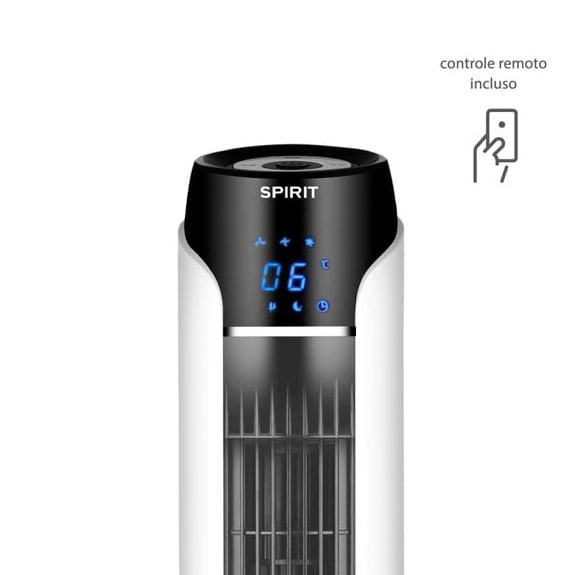 Ventilador de Torre Sky 90cm Branco e Prata 127V Spirit - Imagem 2