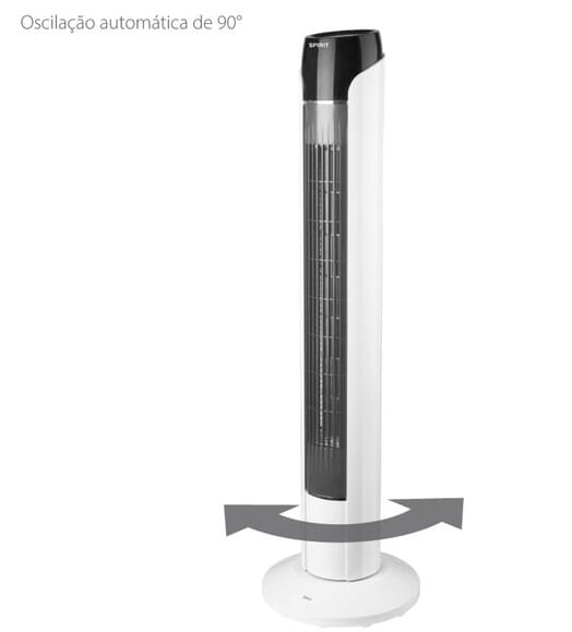 Ventilador de Torre Sky 90cm Branco e Prata 127V Spirit - Imagem 5