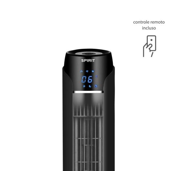 Ventilador de Torre Sky 120cm Preto e Prata 127V Spirit - Imagem 2