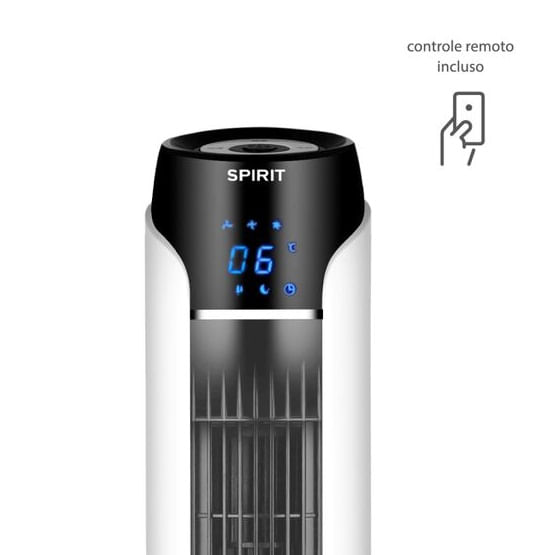 Ventilador de Torre Sky 120cm Branco e Prata 127V Spirit - Imagem 2