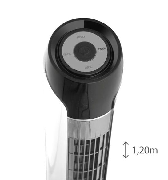 Ventilador de Torre Sky 120cm Branco e Prata 127V Spirit - Imagem 4