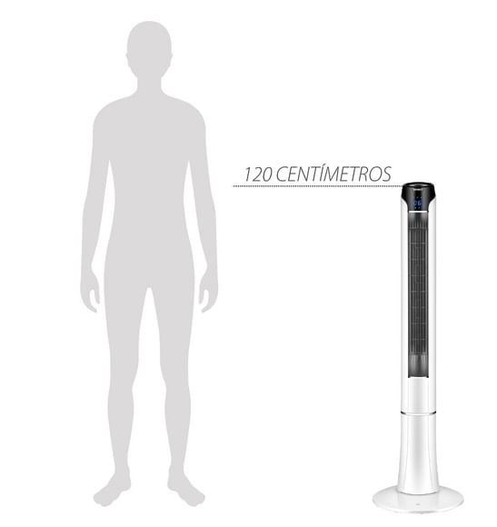 Ventilador de Torre Sky 120cm Branco e Prata 127V Spirit - Imagem 6