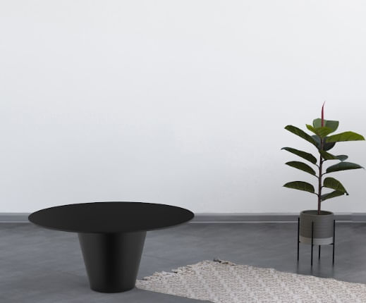 Mesa de Centro Fluo Preto Im In Home - Imagem 2