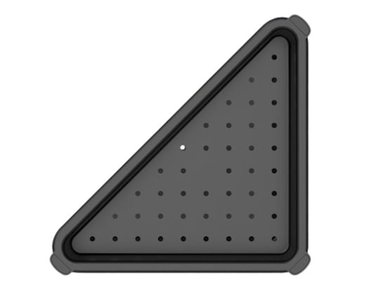 Estante Geo Canto 2 Prateleiras Cinza Organize - Imagem 2