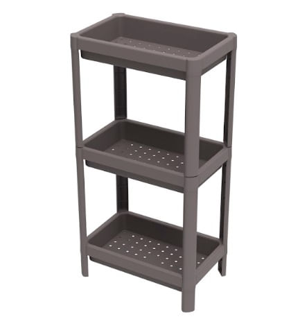 Estante Geo Base 3 Prateleiras Cinza Organize