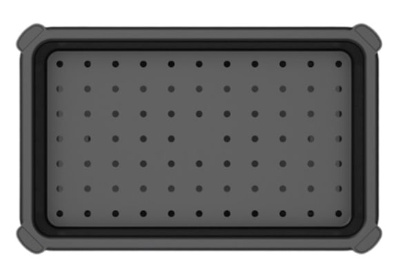 Estante Geo Base 2 Prateleiras Cinza Organize - Imagem 2