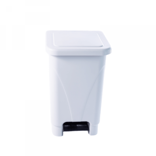 Lixeira com Pedal 100L Branca Usaplast - Imagem 2