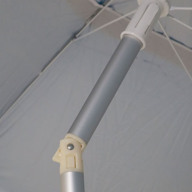 Guarda Sol Alumínio Articulado Capri 2,40 Metros Sortido Belfix - Imagem 5