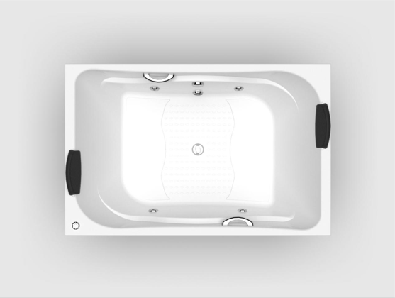 Banheira Âncora Cril Standard com Hidromassagem 170x110 Branca Aquaplas