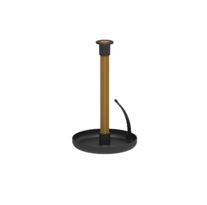 Porta Papel Toalha Lume Preto Fechado Martiplast