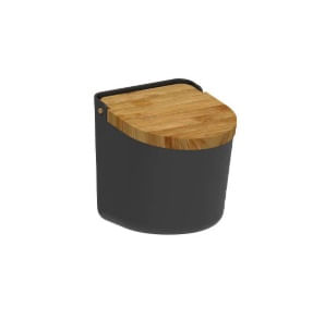 Saleiro Lume Preto Fechado Martiplast