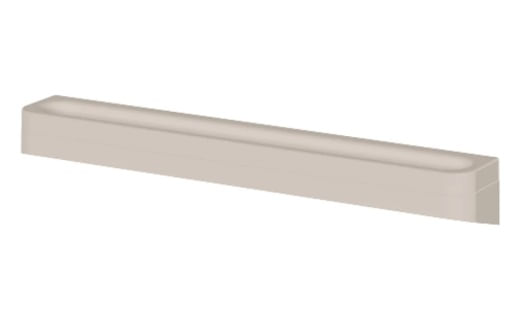 Toalheiro de Parede 55cm Eleve Bege Fechado Martiplast