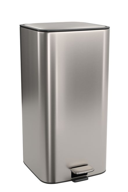 Lixeira Quadrada com Pedal Suprema 28L Inox Deca