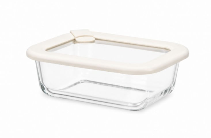 Pote de Vidro Retangular 1050ML Transparente Kobe