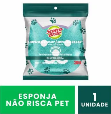 Esponja Não Risca Pets Verde Scotch-Brite