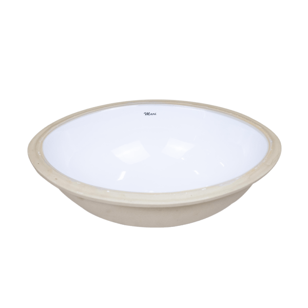 Cuba de Embutir Oval 33x44 Gardênia Branca Mari Louças