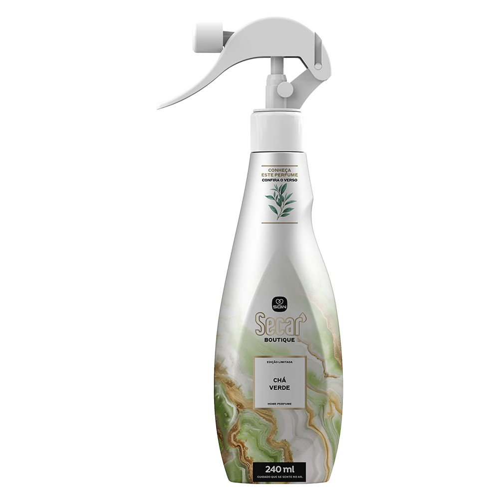 Odorizador Home Spray Boutique Gatilho 240ml Chá Verde Secar