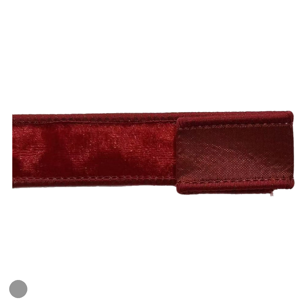 Fita Aramada Veludo 2,5cmx9,14m Vermelho Flor Arte