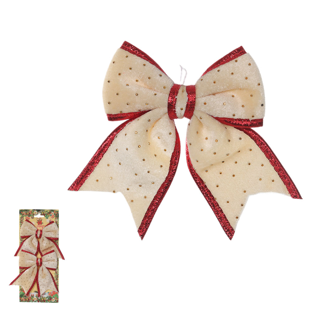 Enfeite Laço Natal 12x15cm Amarelo Flor Arte
