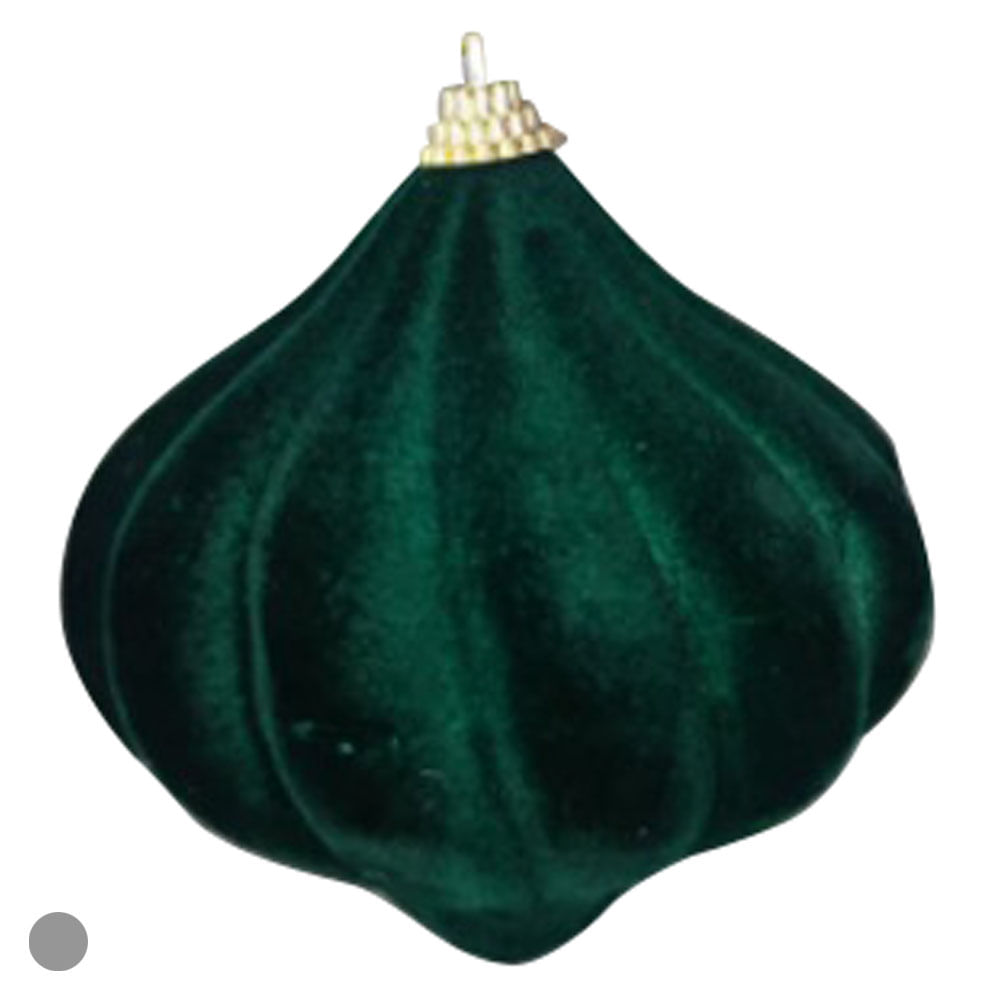 Enfeite Pendente Natal 10cm Verde Flor Arte