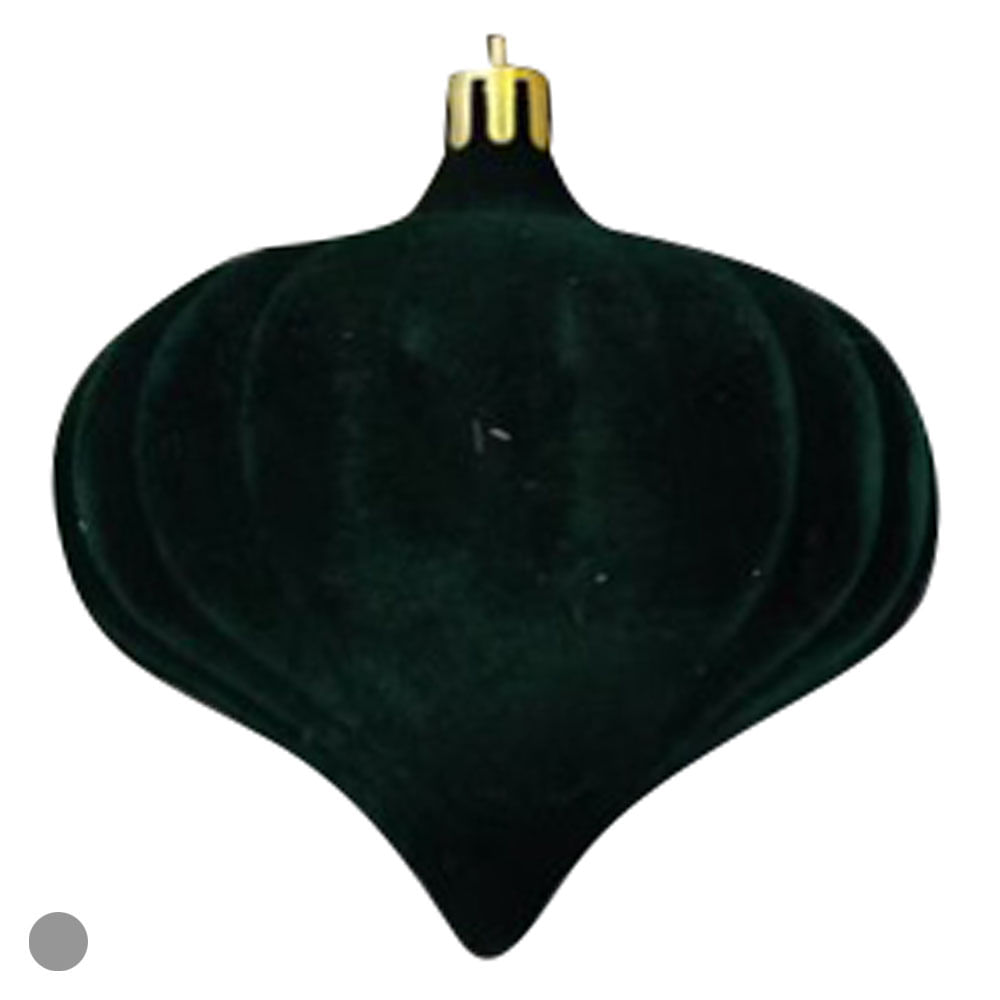 Enfeite Pendente Natal 8cm Verde Flor Arte