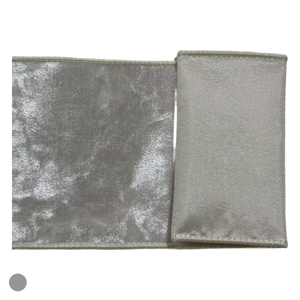 Fita Aramada Veludo 10cmx5m Branco Flor Arte