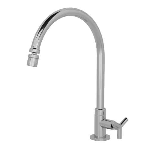 Torneira Cozinha Parede Bica Móvel 1169 C10 Cromado Fani